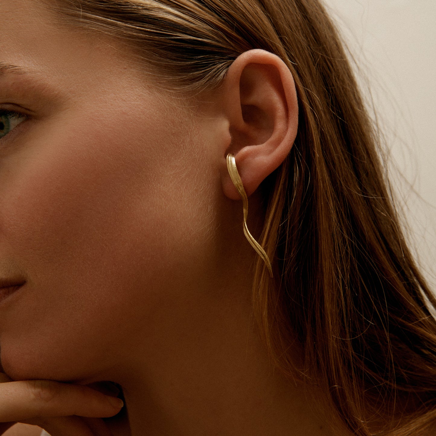 Náušnice Volute 04 pozlacené