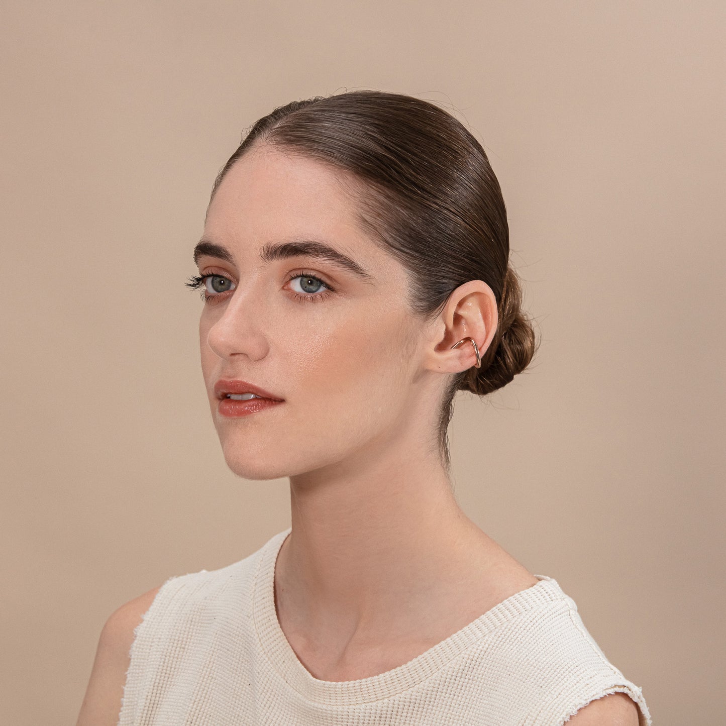 Ear Cuff Bezier pozlacený