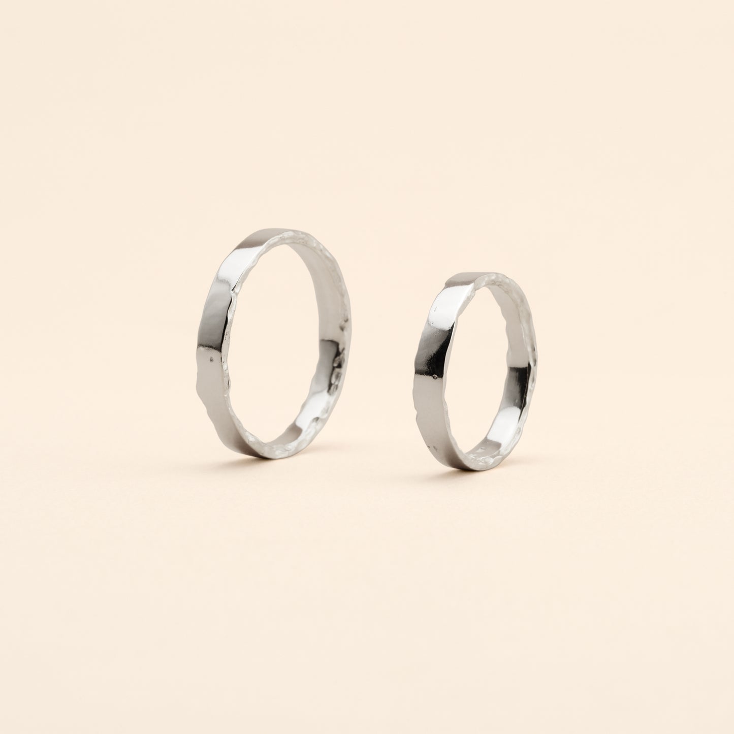 Prsteny Lept Edges – bílé zlato