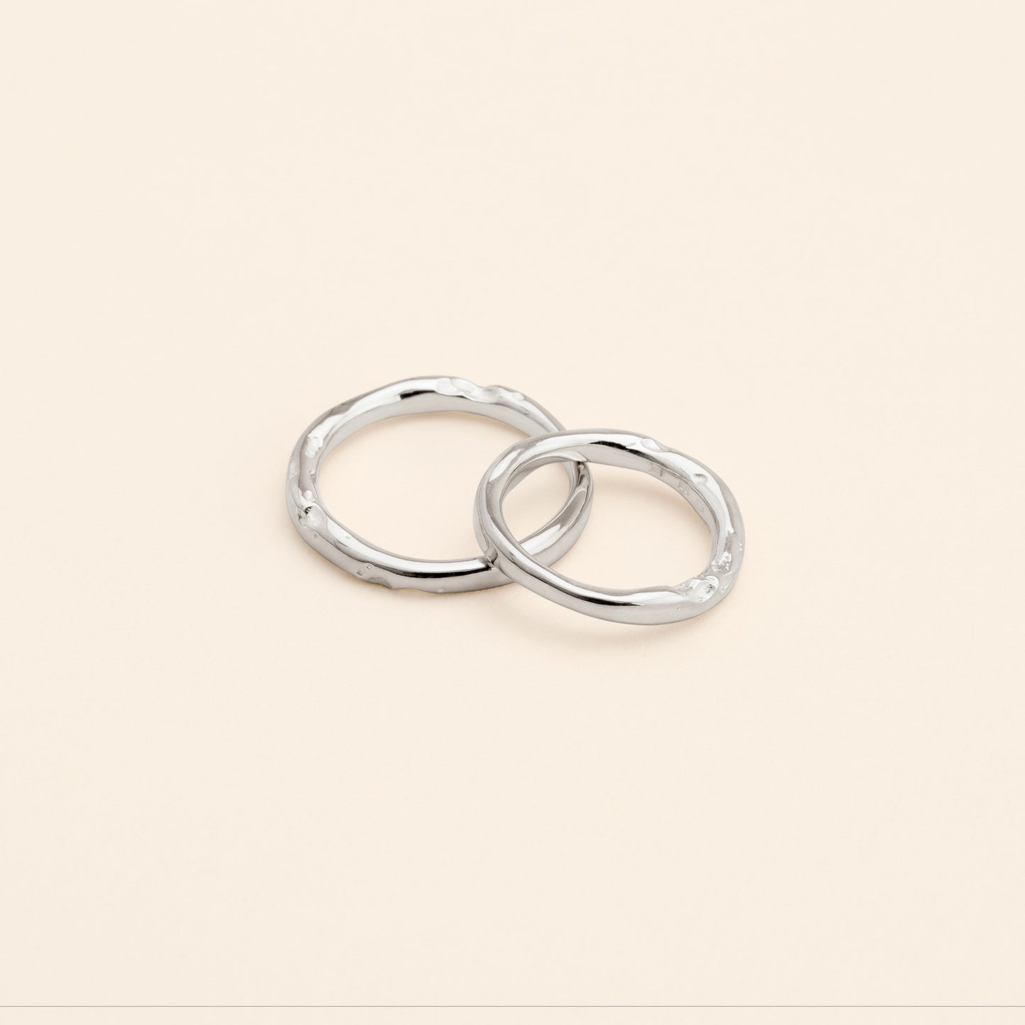 Prsteny Lept Round – bílé zlato