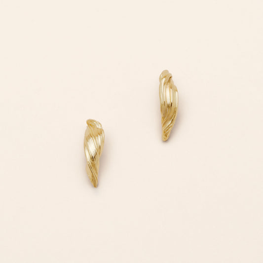 Náušnice Volute 01 pozlacené