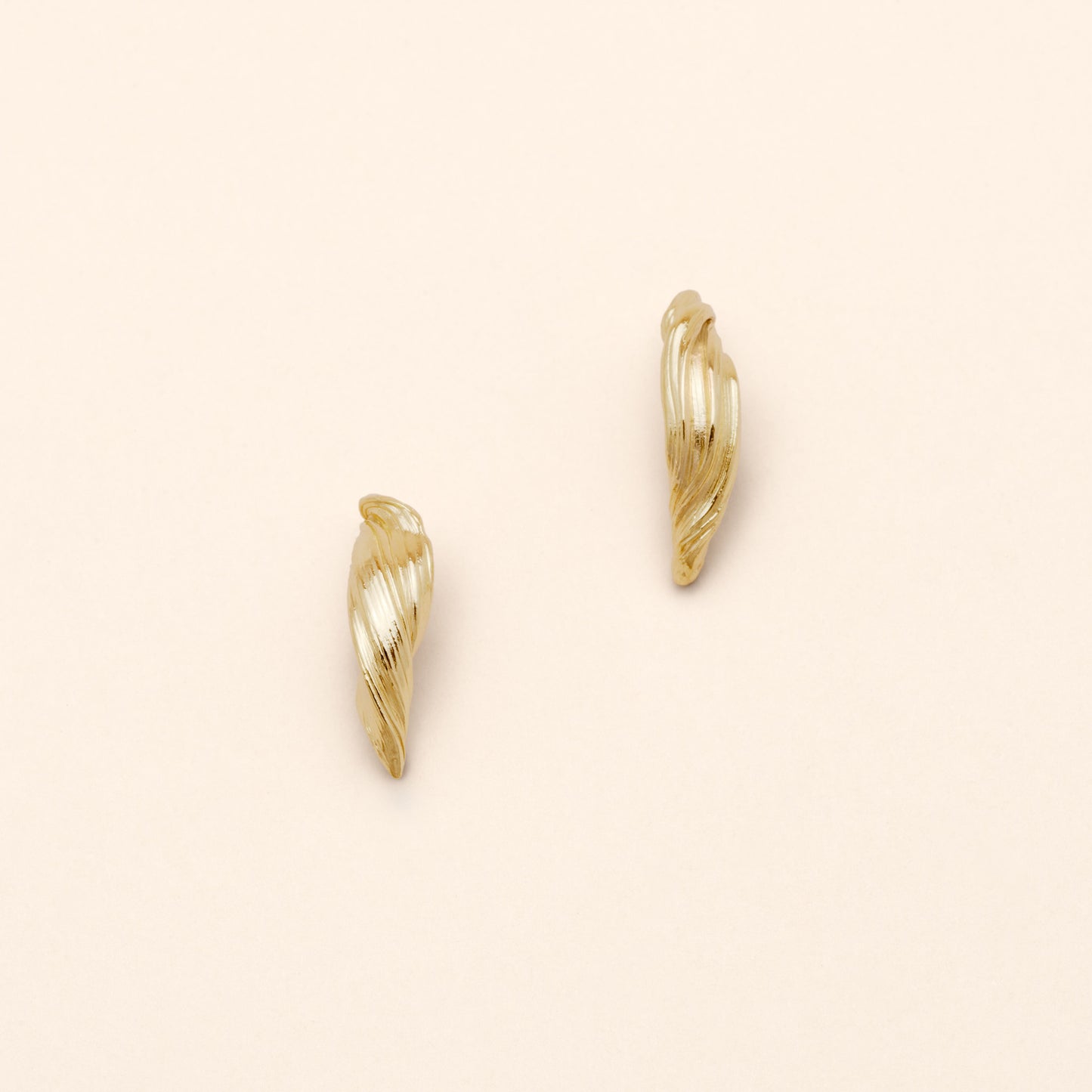 Náušnice Volute 01 pozlacené