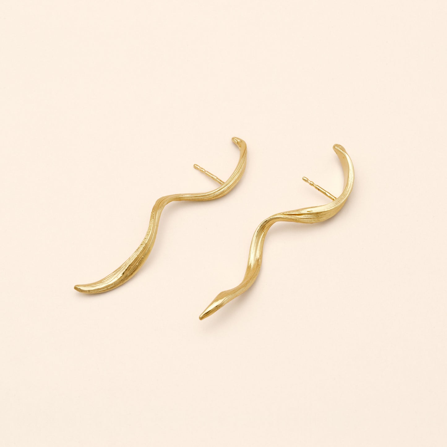 Náušnice Volute 04 pozlacené