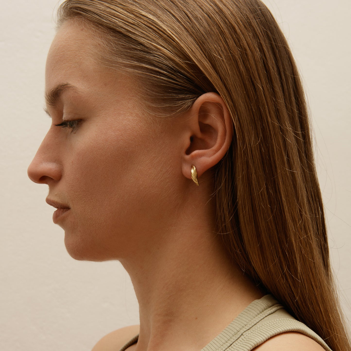 Náušnice Volute 01 pozlacené